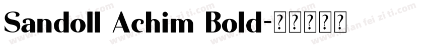 Sandoll Achim Bold字体转换